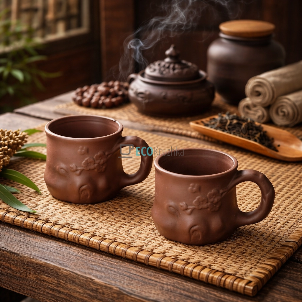 Набір чайних кружок 2 шт 200 мл “Пеньок” (TC075)