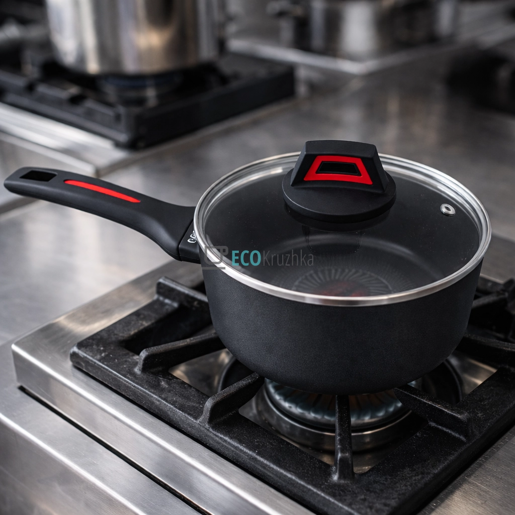 Ківш 18 см із кришкою з термоіндикатором 1.5 л Edenberg EB-13090