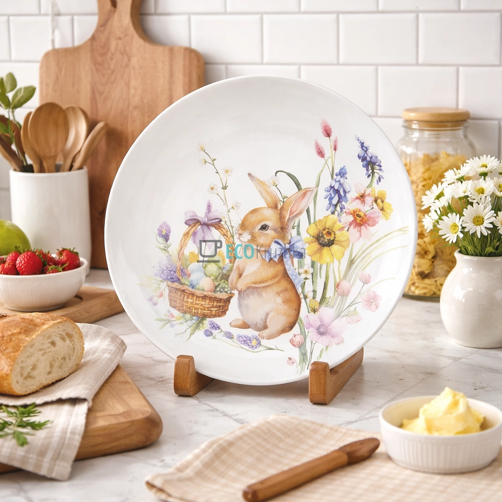 Тарілка порцелянова десертна 19 см Easter Melody (K227) Тарілка порцелянова десертна 19 см Easter Melody (K227)