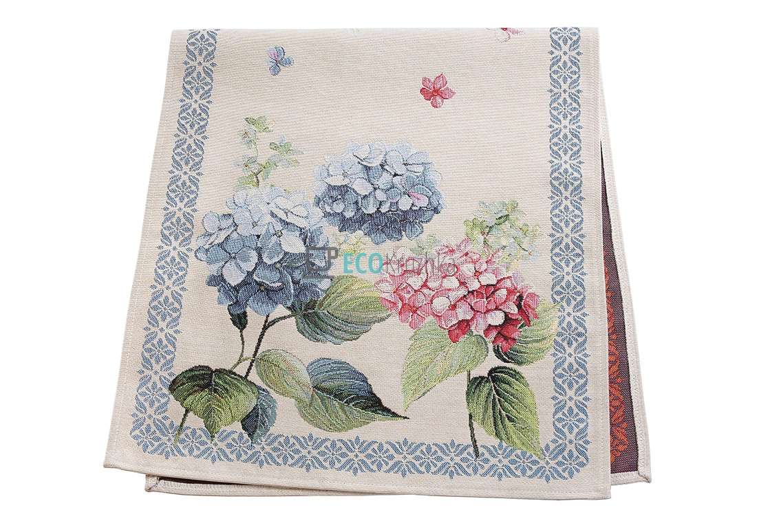 Ранер гобеленовий на стіл Гортензії 45 х 100 см (ZOE-45-1)