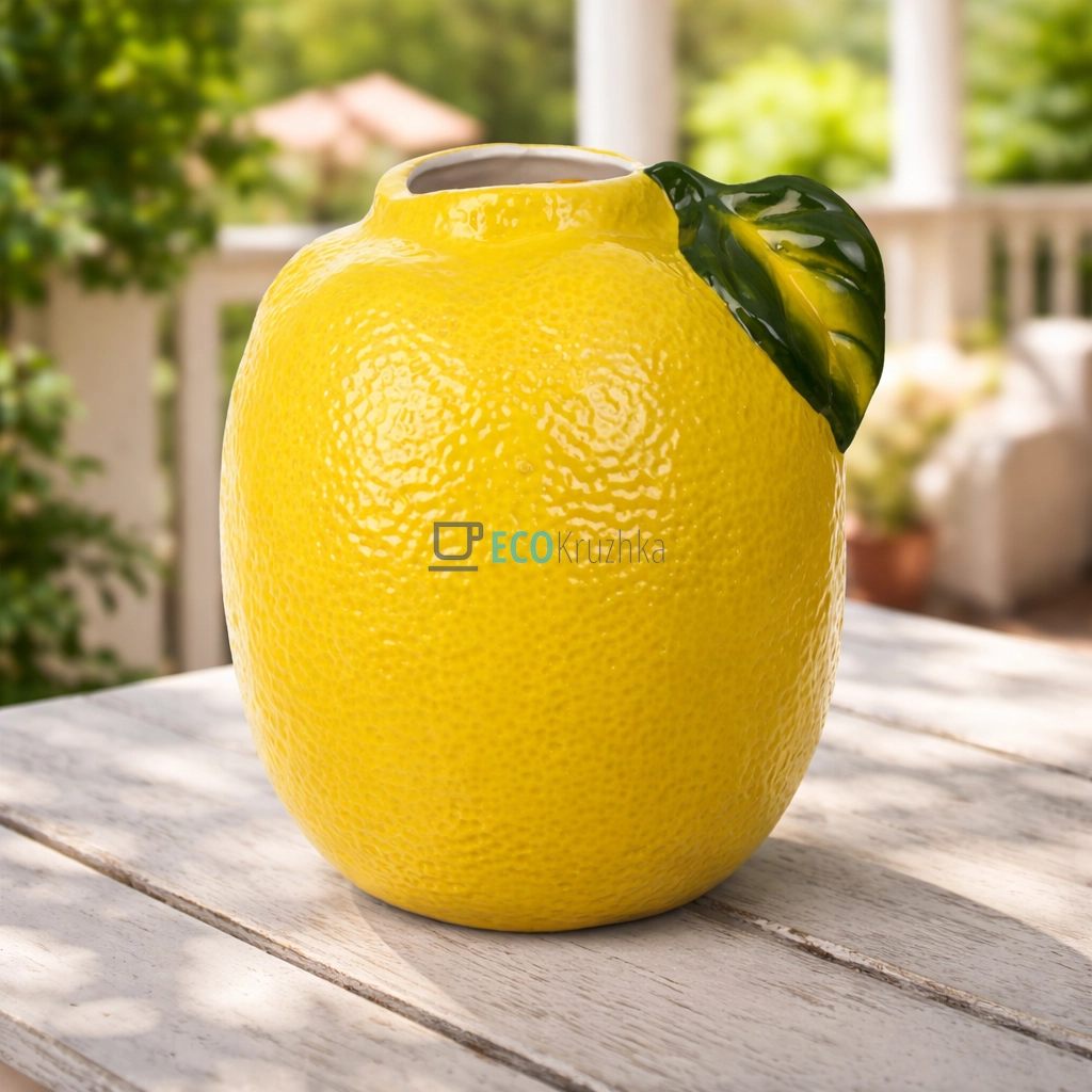 Керамічна ваза Lemon 15 х 15 х 20 см (998-009)