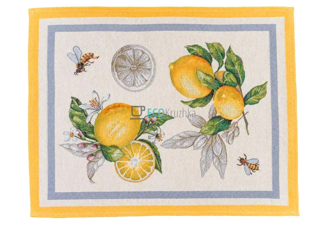 Гобеленова серветка на стіл Соковиті лимони 37 х 49 см (042-49RUNNERLIMA)