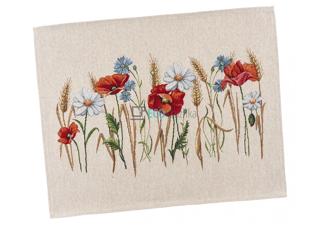 Гобеленова серветка на стіл Маки 37 х 49 см (1306NA-49RUNNER)