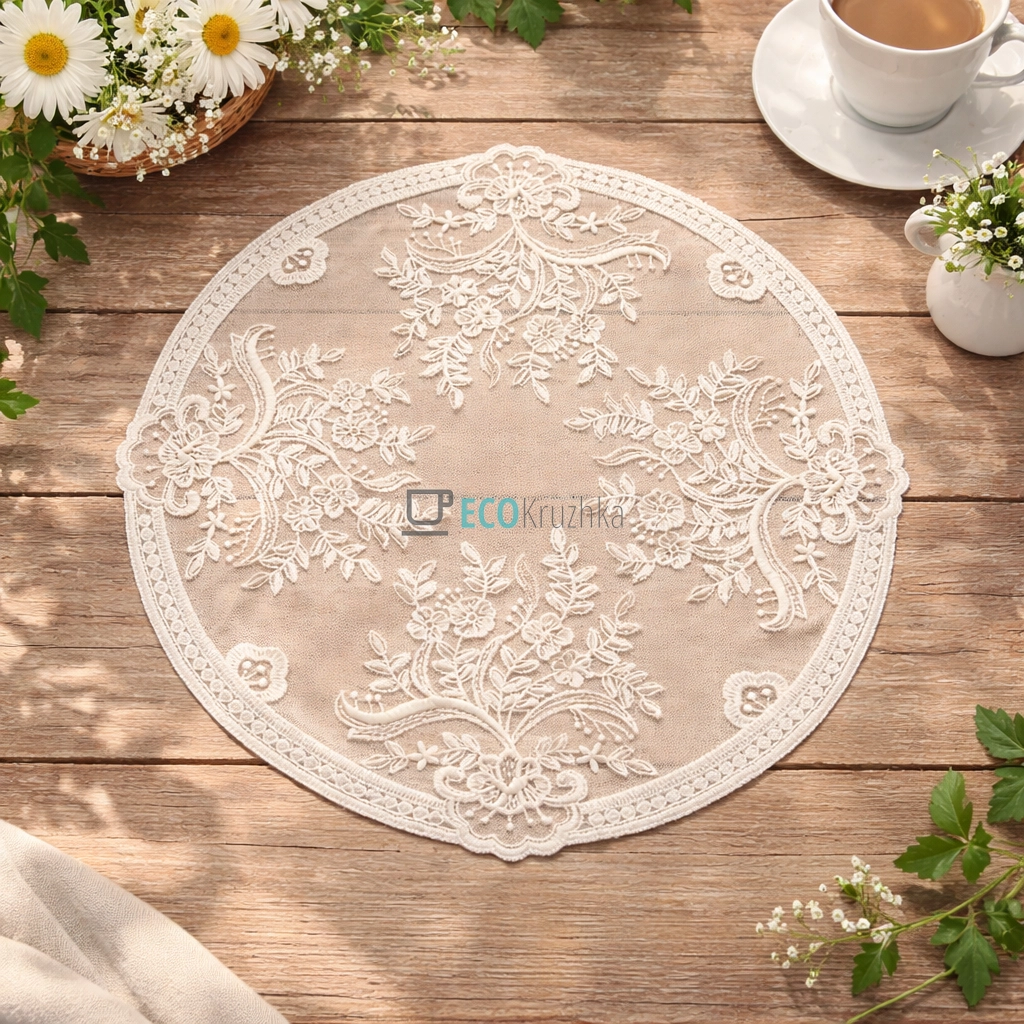 Мереживна серветка на стіл Classic Lace D30 см (445-255)