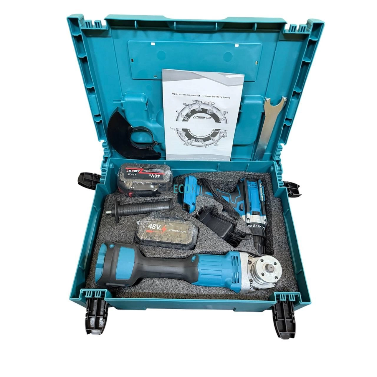 Набір 2в1: шурупокрут та болгарка 48В X332 синій (JU-4630)