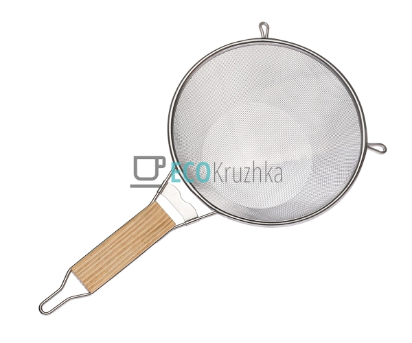 Сито нержавіюче з деревяною ручкою 21.5 см EK215S Сито нержавіюче з деревяною ручкою 21.5 см EK215S