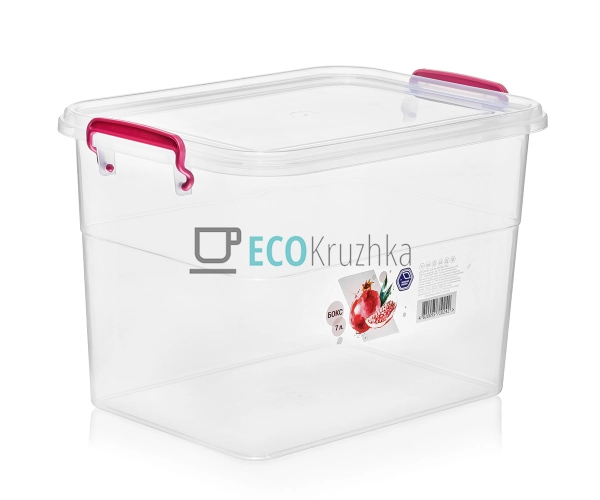 Контейнер харчовий із ручками та кришкою 7 л 20.4*28.5*2 ... Контейнер харчовий із ручками та кришкою 7 л 20.4*28.5*2 ...