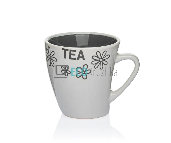 Чашка 190 мл Фарфор TEA Білий EK14163 Чашка 190 мл Фарфор TEA Білий EK14163
