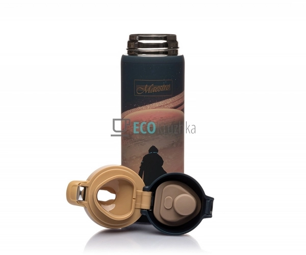 Термокружка Maestro Пустельний мандрівник 400 мл Чорний  ...
