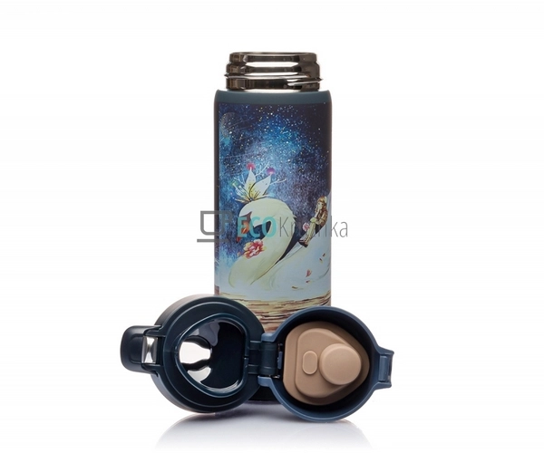 Термокружка Maestro Принцеса лебідь 400 мл Синій MR-1634 ...