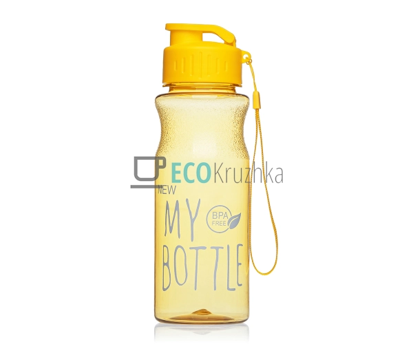 Пляшка для води My bottle 550 мл Жовтий EK14324 Пляшка для води My bottle 550 мл Жовтий EK14324