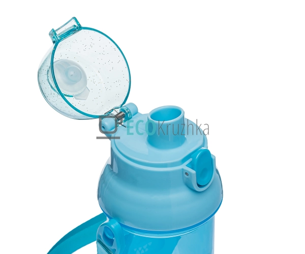 Пляшка для води 450 мл Динозаврик Diy Блакитний EK14330 Пляшка для води 450 мл Динозаврик Diy Блакитний EK14330