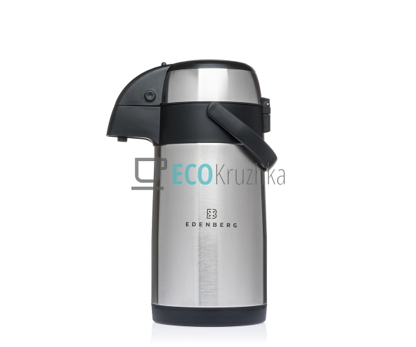 Термос із помпою та нержавіючою колбою Теропод 4л Edenbe ...