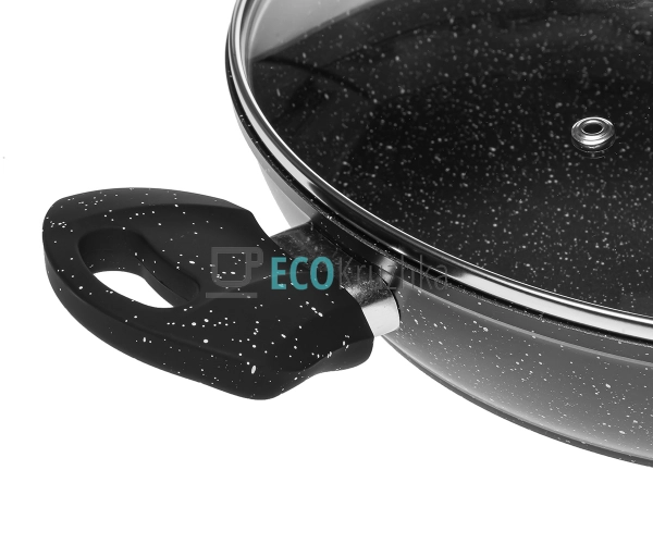 Сотейник Edenberg 24 см алюмінієвий з антипригарним марм ... Сотейник Edenberg 24 см алюмінієвий з антипригарним марм ...