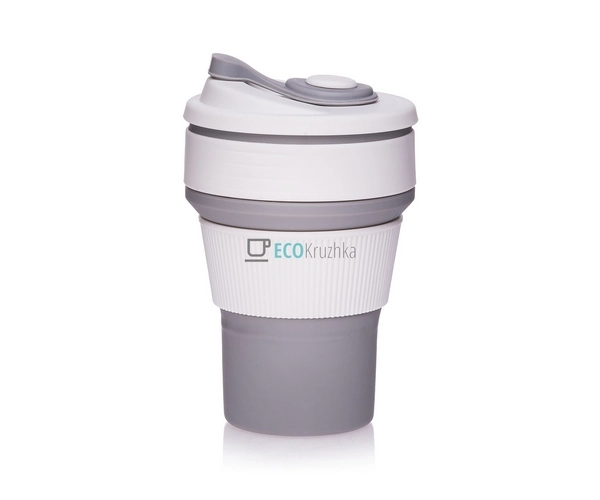 Складаний стакан силіконовий Collapsible Coffee Cup 350  ...