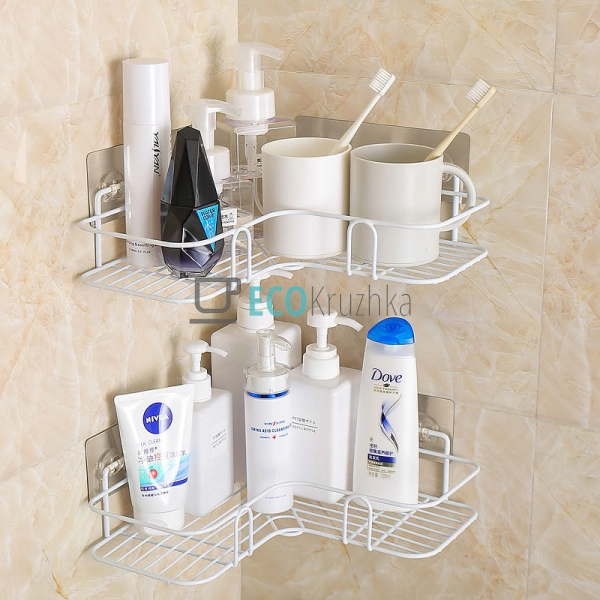 Полиця кутова універсальна на самоклейкій стрічці 26.5х2 ...