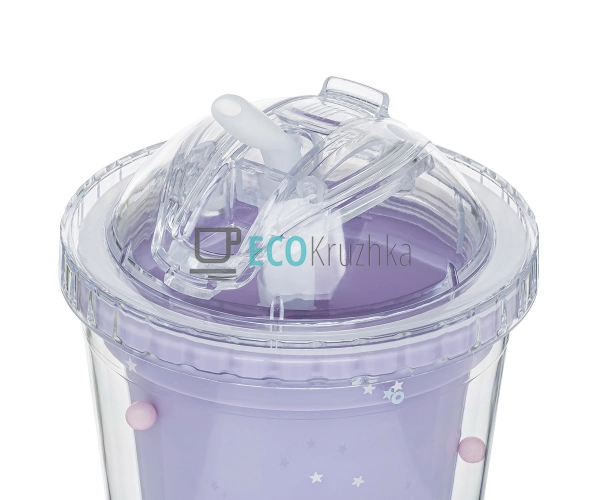 Стакан з подвійною стінкою та трубочкою Feelings 450 мл ... Стакан з подвійною стінкою та трубочкою Feelings 450 мл ...