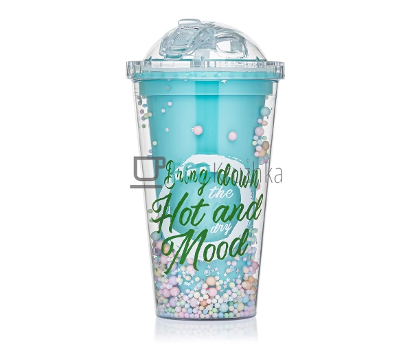 Стакан з подвійною стінкою та трубочкою Feelings 450 мл ... Стакан з подвійною стінкою та трубочкою Feelings 450 мл ...