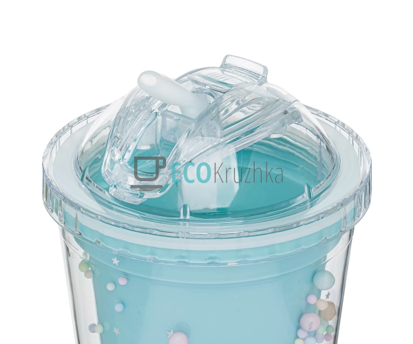 Стакан з подвійною стінкою та трубочкою Feelings 450 мл ... Стакан з подвійною стінкою та трубочкою Feelings 450 мл ...