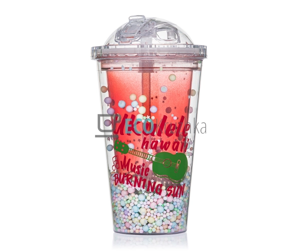 Стакан з подвійною стінкою та трубочкою Feelings 450 мл ... Стакан з подвійною стінкою та трубочкою Feelings 450 мл ...