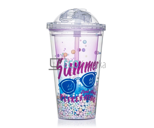 Стакан з подвійною стінкою та трубочкою Feelings 450 мл ... Стакан з подвійною стінкою та трубочкою Feelings 450 мл ...