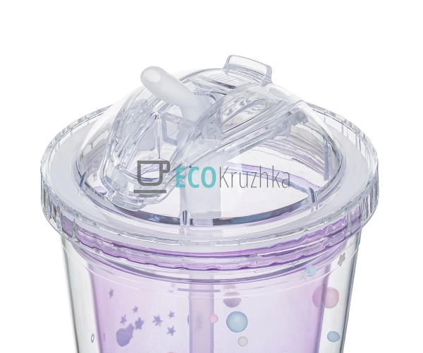 Стакан з подвійною стінкою та трубочкою Feelings 450 мл ... Стакан з подвійною стінкою та трубочкою Feelings 450 мл ...