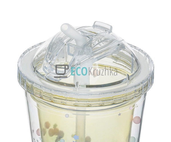 Стакан з подвійною стінкою та трубочкою Feelings 450 мл ... Стакан з подвійною стінкою та трубочкою Feelings 450 мл ...