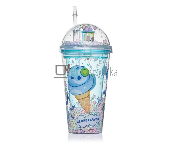 Стакан з подвійною стінкою та трубочкою Feelings 450 мл ... Стакан з подвійною стінкою та трубочкою Feelings 450 мл ...