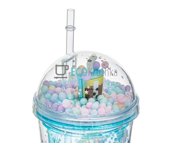 Стакан з подвійною стінкою та трубочкою Feelings 450 мл ... Стакан з подвійною стінкою та трубочкою Feelings 450 мл ...