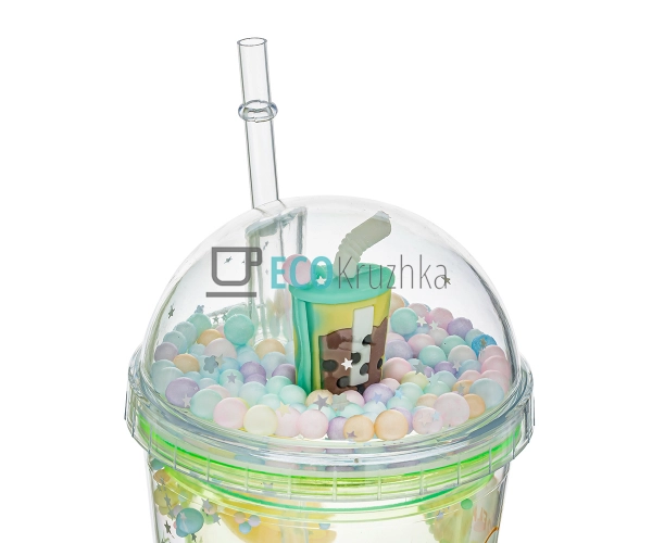 Стакан з подвійною стінкою та трубочкою Feelings 450 мл ... Стакан з подвійною стінкою та трубочкою Feelings 450 мл ...