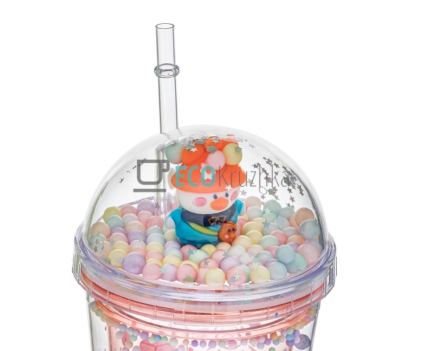 Стакан з подвійною стінкою та трубочкою Feelings 450 мл ... Стакан з подвійною стінкою та трубочкою Feelings 450 мл ...