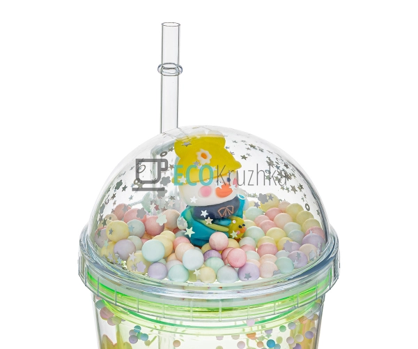 Стакан з подвійною стінкою та трубочкою Feelings 450 мл ... Стакан з подвійною стінкою та трубочкою Feelings 450 мл ...