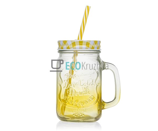 Чашка-банка 450 мл з кришкою ... Чашка-банка 450 мл з кришкою ...