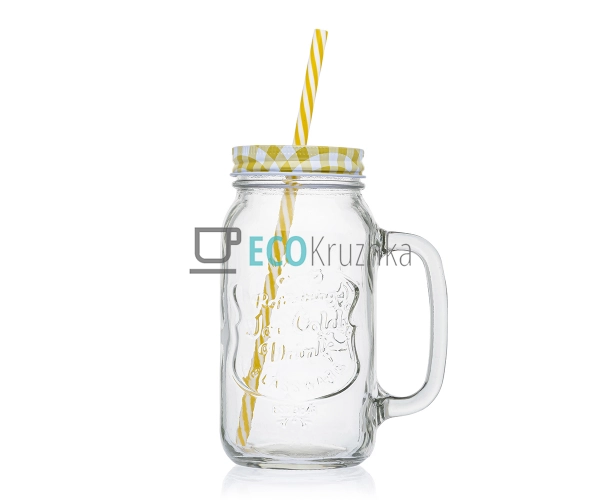 Чашка-банка 600 мл з кришкою ... Чашка-банка 600 мл з кришкою ...