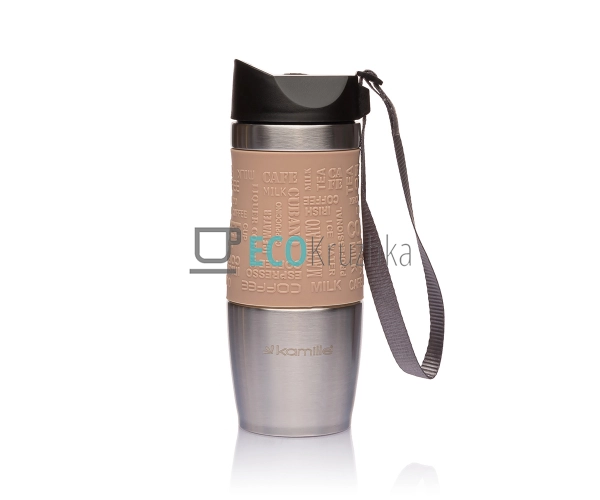 Термокружка Kamille 380 мл Бежевий EK4838 Термокружка Kamille 380 мл Бежевий EK4838