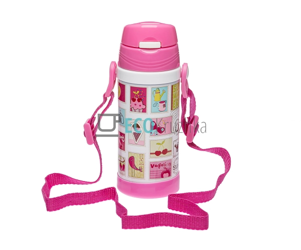 Дитячий термос-поїлка з трубочкою А-Плюс 320 мл Білий / ... Дитячий термос-поїлка з трубочкою А-Плюс 320 мл Білий / ...