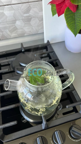 Чайник для заварювання скляний з бамбуковою кришкою 1500 ... Чайник для заварювання скляний з бамбуковою кришкою 1500 ...