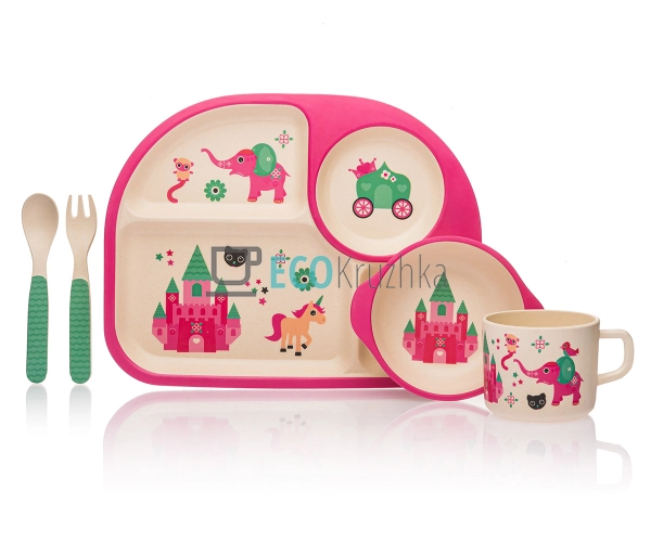Набір бамбуковій посуду Принцеса Eco Bamboo EK8278 Набір бамбуковій посуду Принцеса Eco Bamboo EK8278