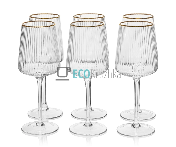 Набір бокалів для вина ребри ...