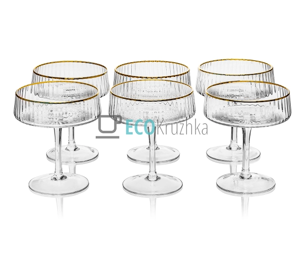 Набір для напоїв 18 предметів Ребристі EK12281 Набір для напоїв 18 предметів Ребристі EK12281