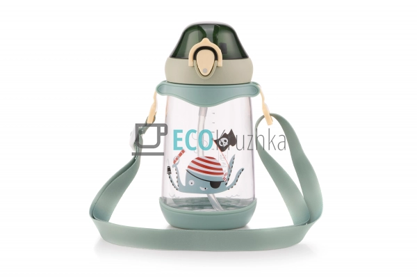 Пляшка для води Octopus дитяча 500 мл, зелена, пластик A ... Пляшка для води Octopus дитяча 500 мл, зелена, пластик A ...