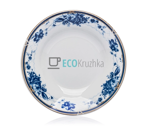 Тарілка Блакитна троянда мілка D20 №8.8862 Тарілка Блакитна троянда мілка D20 №8.8862