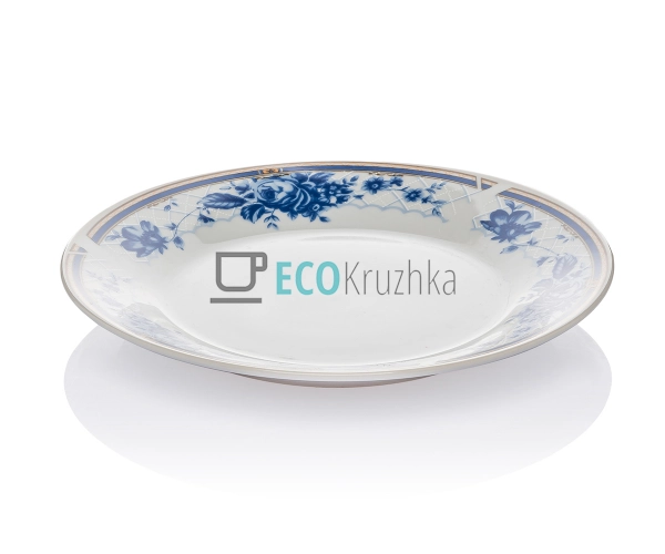 Тарілка Блакитна троянда мілка D20 №8.8862 Тарілка Блакитна троянда мілка D20 №8.8862