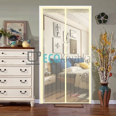 Москітна сітка на магнітах 210х100 см Бежевий 21M Москітна сітка на магнітах 210х100 см Бежевий 21M