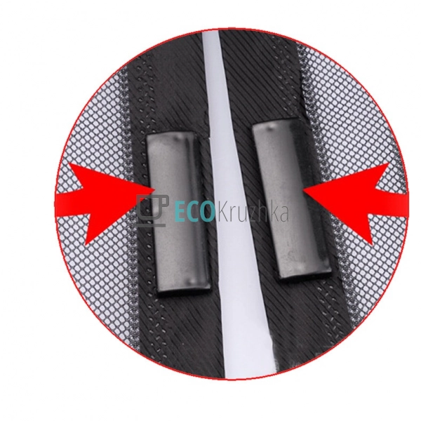 Москітна сітка на магнітах 210х100 см Бордовий 21M Москітна сітка на магнітах 210х100 см Бордовий 21M