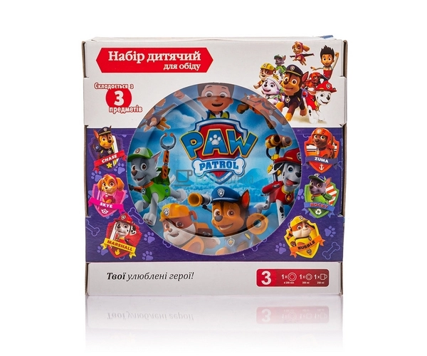 Набір скляного посуду для дітей 3 предмета Щенячий патру ... Набір скляного посуду для дітей 3 предмета Щенячий патру ...