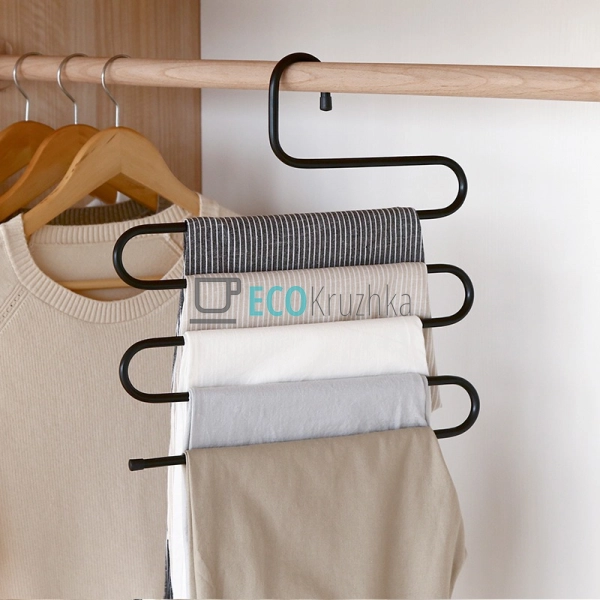 Багатоярусна вішалка 34х34.5 см органайзер для штанів ме ... Багатоярусна вішалка 34х34.5 см органайзер для штанів ме ...