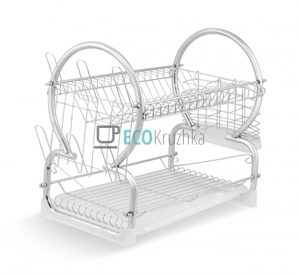 Сушка для посуду двоярусна Edenberg Хром EB-2112 Сушка для посуду двоярусна Edenberg Хром EB-2112