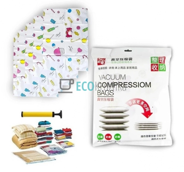 Вакуумні пакети для зберігання речей та одягу (8 пакетів ...