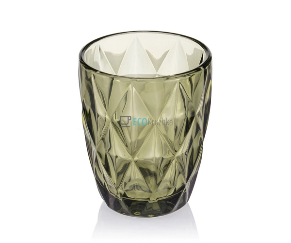 Набір кольорових склянок 6шт Glassware 270 мл 6 Смарагдо ...